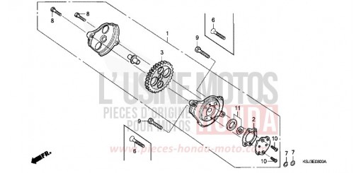 POMPE A HUILE CRF100F5 de 2005